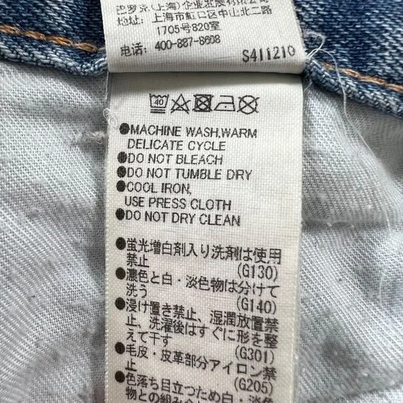 Moussy Vintage Velma Skinny Jeans Distressed in Blue Size 26